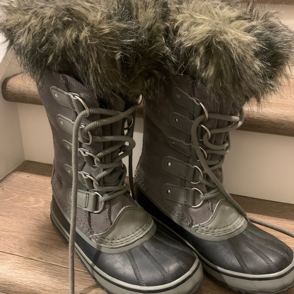 Sorel, Joan of Arc, Grey, Size 6.5